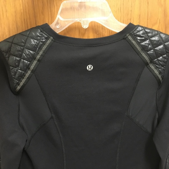 Lululemon Black Quilted Ice Queen Long Sleeve Top - Picture 12 of 13